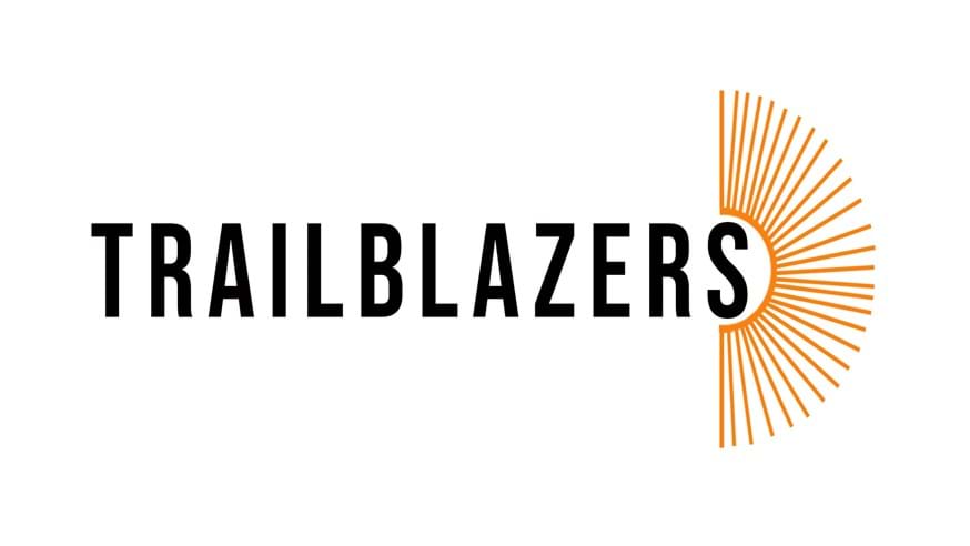 Black text reading 'Trailblazers'